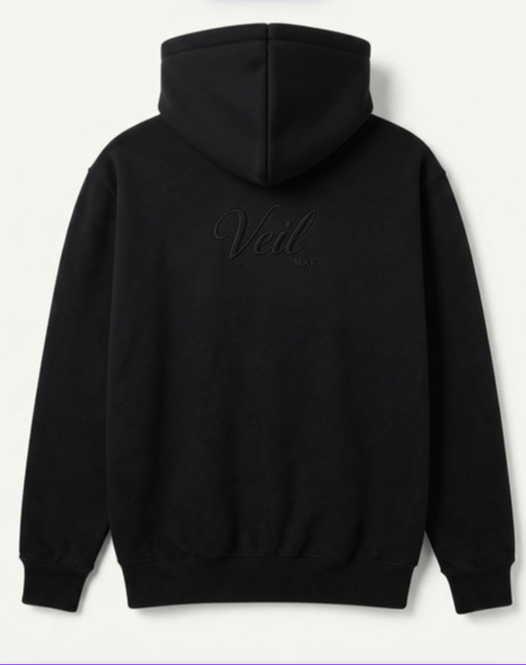 Veil Zip-up Hoodie – Black