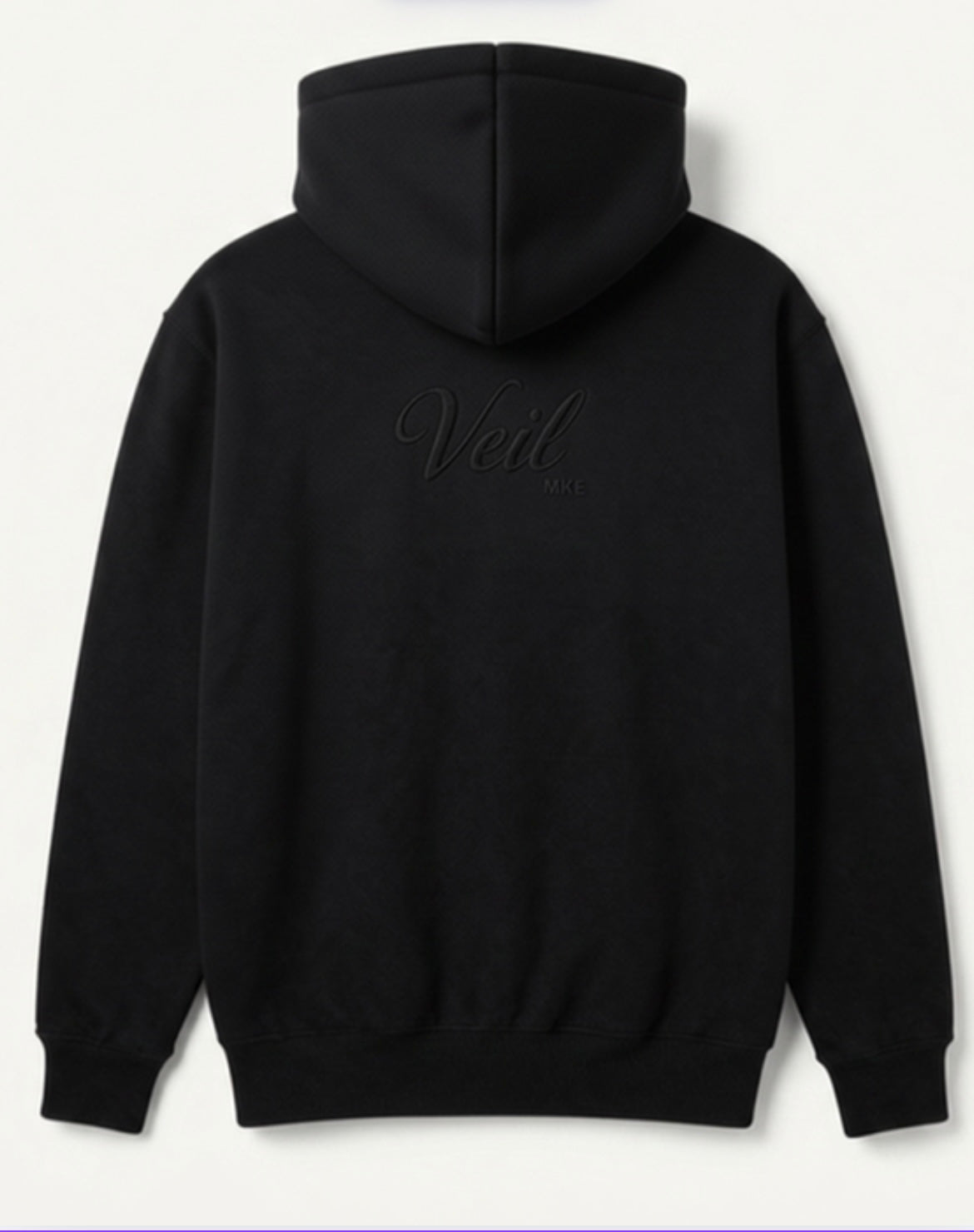 Veil Zip-up Hoodie – Black