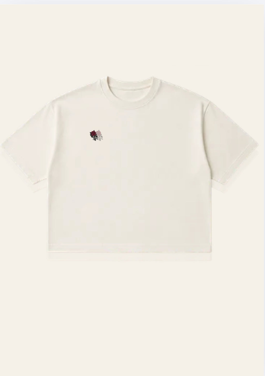 Oversized Drape Cropped Tee
