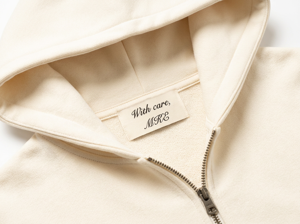 Presence Zip-up Hoodie – Ivory