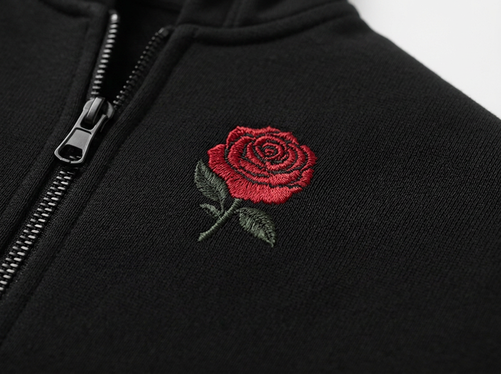 Veil Zip-up Hoodie – Black