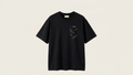 Feather Veil Tee – Black