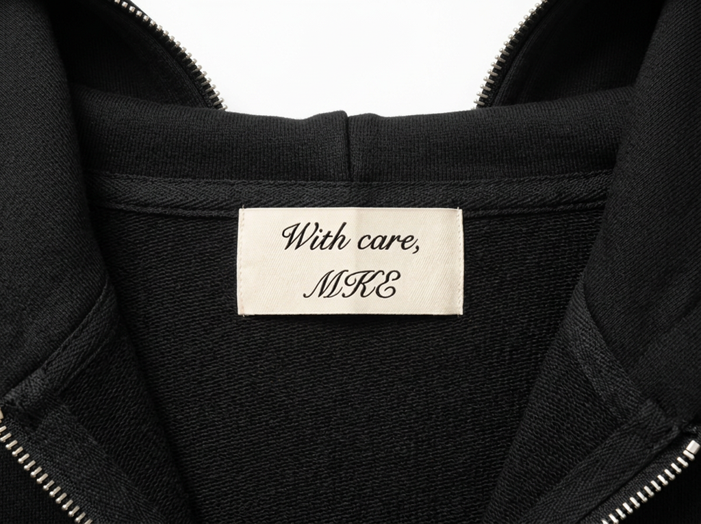 Veil Zip-up Hoodie – Black