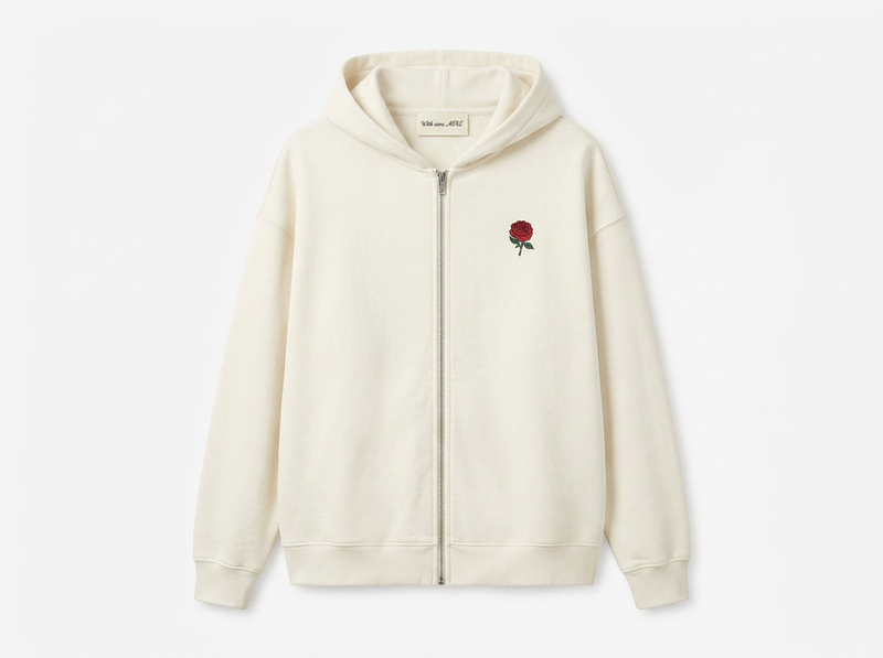 Presence Zip-up Hoodie – Ivory