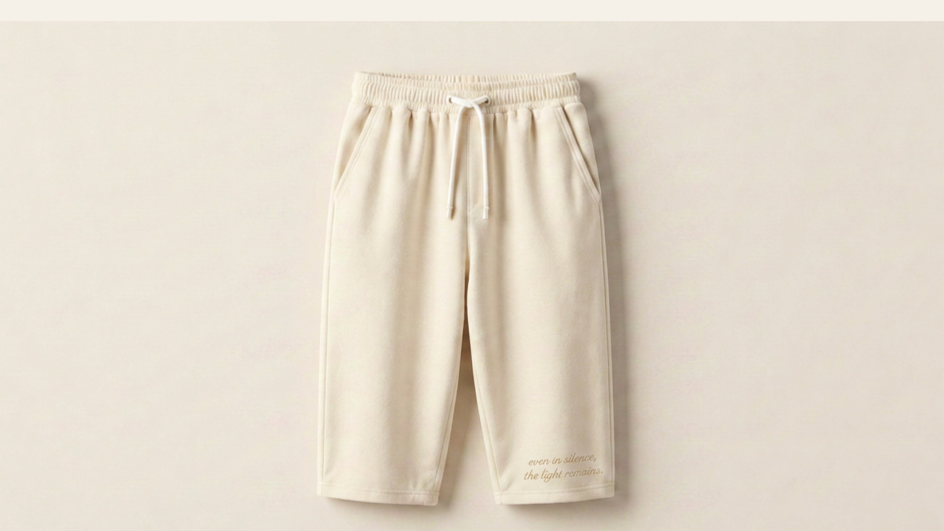 Even in Silence Capri Shorts – Ivory