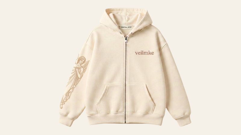 Presence Zip-up Hoodie – Ivory