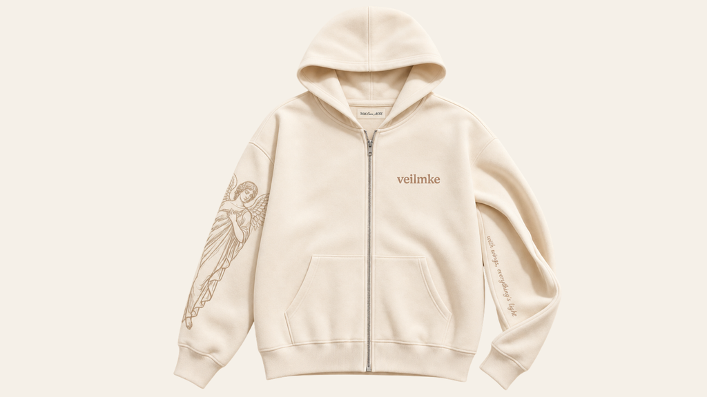 Presence Zip-up Hoodie – Ivory